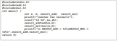 compiling different file of a program