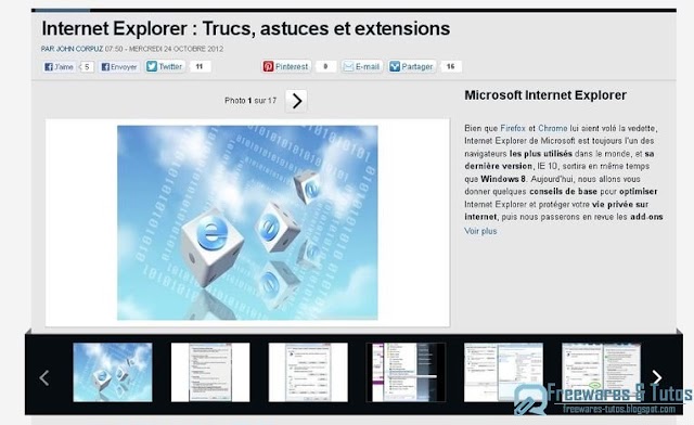 Le site du jour : optimiser Internet Explorer 9 et 10