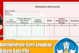 Format Microsoft Word Administrasi Guru Lengkap