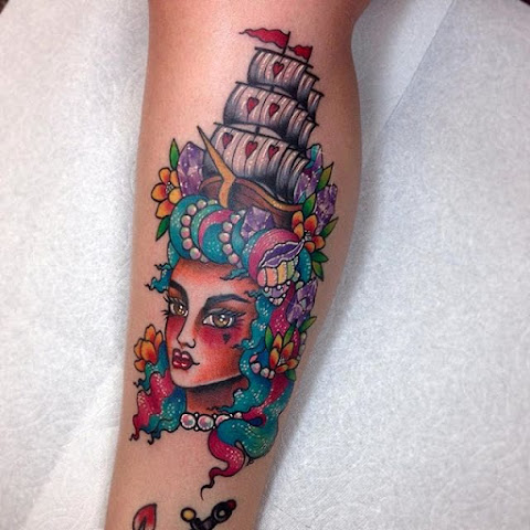 The Vibrant, Spirited Tattoos of Pinkworker Roberto Euán