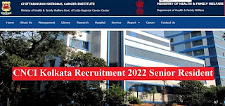 CNIC Kolkata Recruitment 2022 Senior Resident