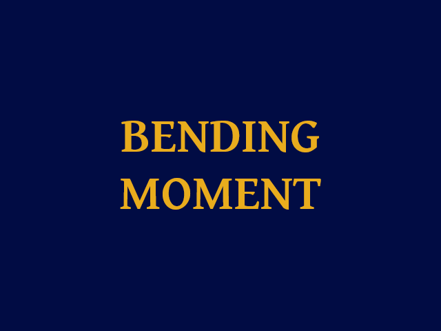 SM213 - Bending Moment Experiment