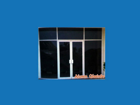  Pintu  Kaca Aluminium  2 Pintu  Pintu  Ruko  kaca aluminium  