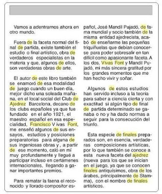 Extracto del libro Iniciación al ajedrez de Lorenzo Ponce Sala