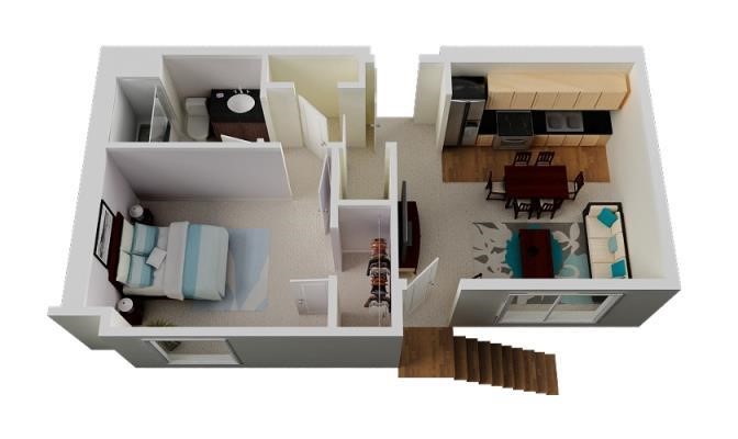 20 1 Bedroom Apartment Interior Design Ideas-8  One â€œâ€ Bedroom Apartment/House Plans  1,Bedroom,Apartment,Interior,Design,Ideas