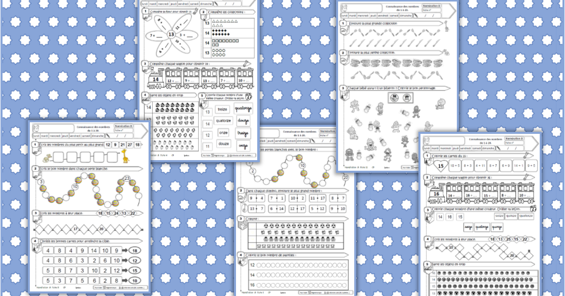 Ipotame Tame Cp Numeration Fiches Exercices Nombres 1 A 19