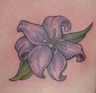 lilly flower tattoo