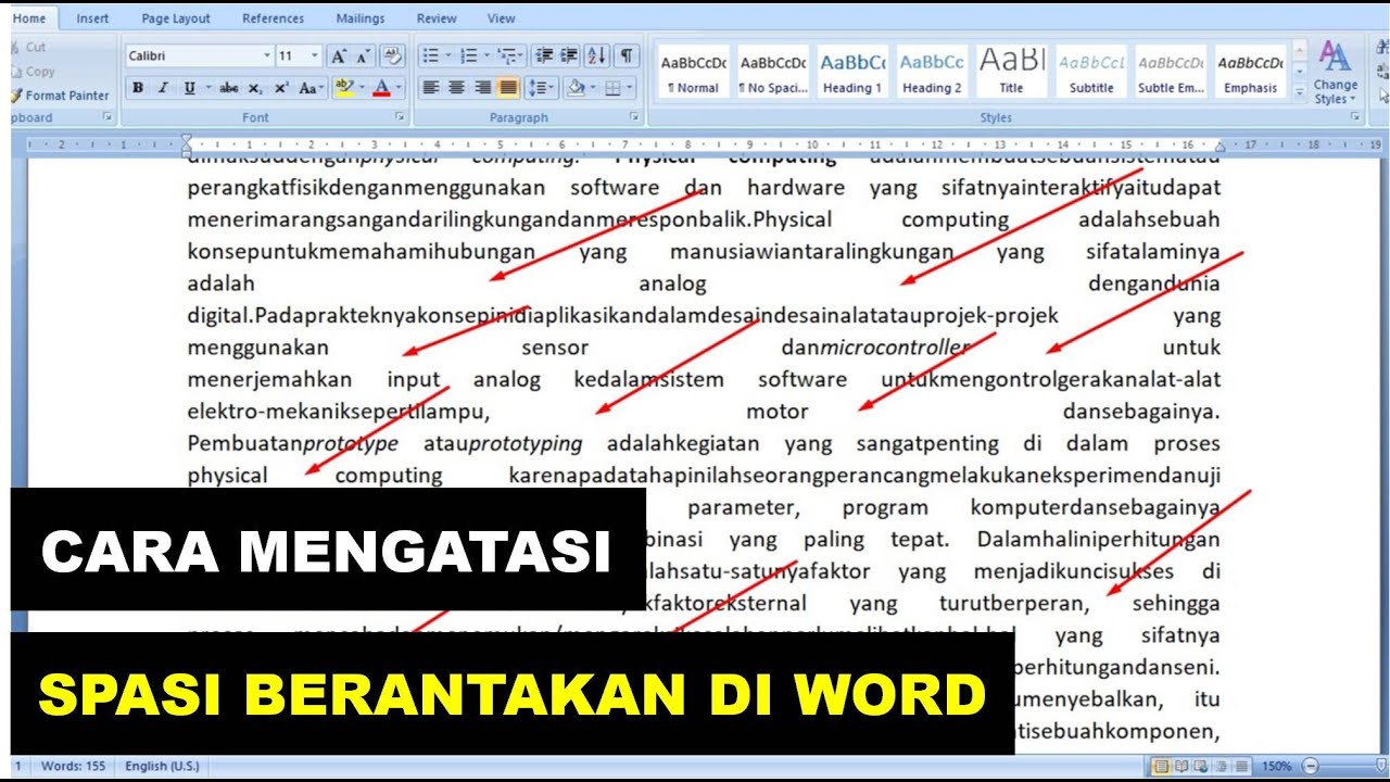 4 Cara Mengatur Spasi Antar Kata yang Berantakan di Word