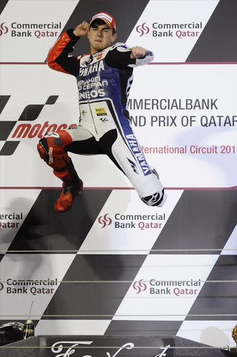 Jorge Lorenzo Podium Losail 2012