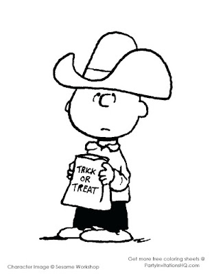 Charlie Brown Halloween Coloring Pages 15