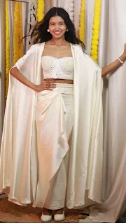 Nancy tyagi outfit off white