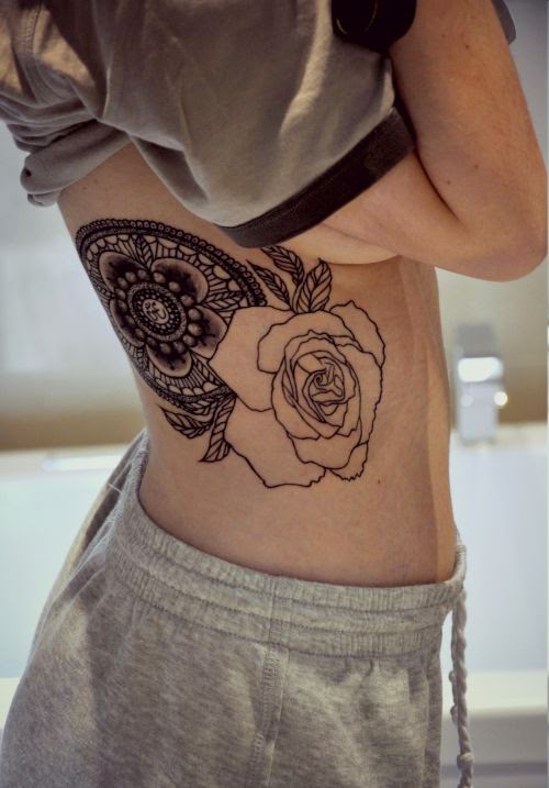 Mandala Decorative Tattoo for Women Hip, Women Hip with Mandala Design Tattoos, Designs of Mandala Tattoo on Women Hip, Amazing Hip with Mandala Tattoos,