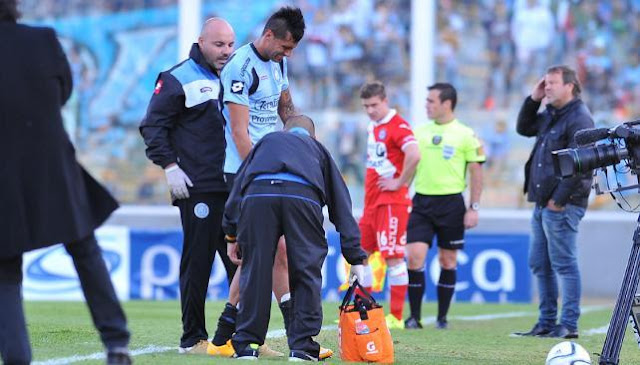 sergio escudero se retiro lesionado en belgrano de cordoba - noticias belgrano - temporada primera division 2015