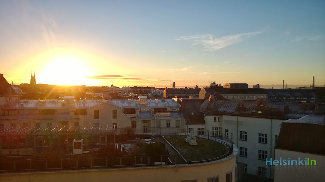 sunrise over Helsinki