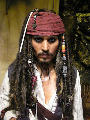 Captain Jack Sparrow (played by Johnny Depp) is the Pirate Lord of the 