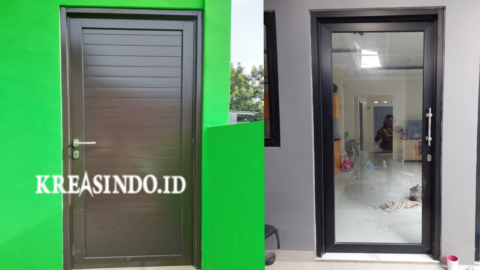 Model Pintu Panel Aluminium