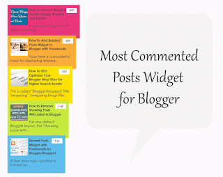 Most Commented Posts With Numbers Display For Blogger