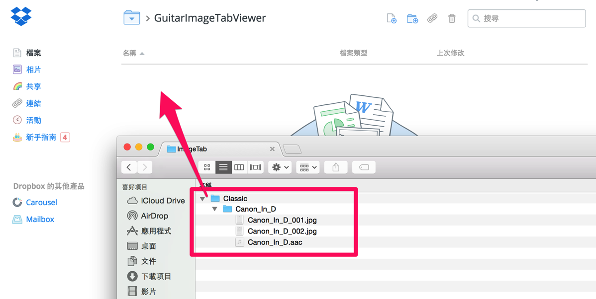 ImageTab 和 ImageTab 和 GuitarImageTabViewer Dropbox