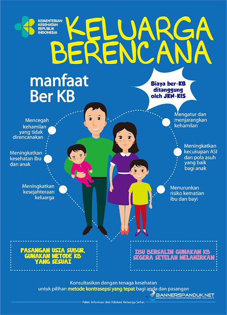 Desain Poster kesehatan tentang Keluarga Berencana KB Cdr