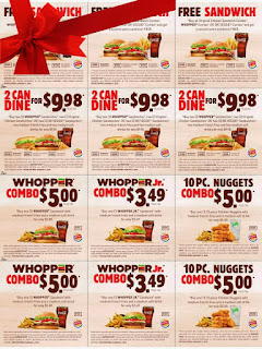 Free Printable Burger King Coupons