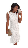 Rochie Eleganta White Shoulder