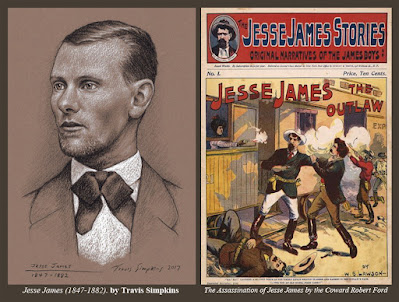 Jesse James (1847-1882). Outlaw, Bank and Train Robber. by Travis Simpkins