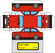 PaperCraftFIAT 850. Postado por Patrik Tocci