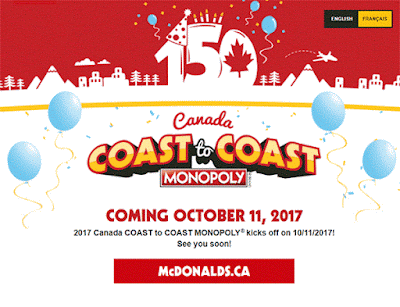 Mcdonalds Monopoly 2017 Canada