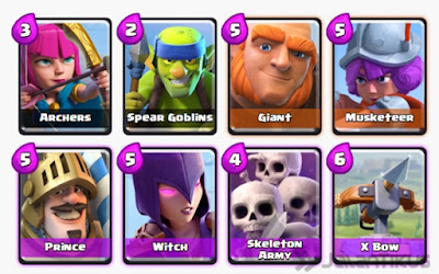 Kumpulan Battle Deck Clash Royale Arena 3 Terbaik (Winning Strategy) Offensive