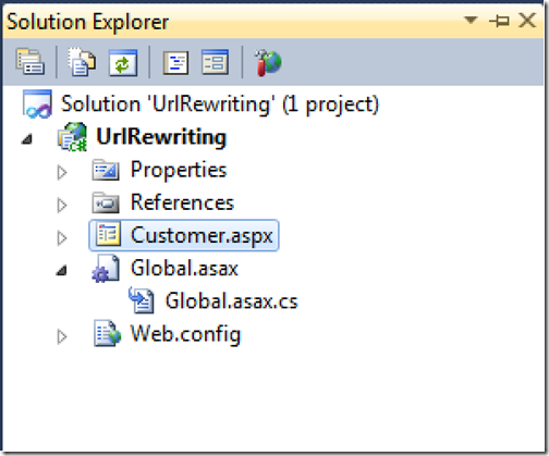 Project for URL rewriting in asp.net 4.0