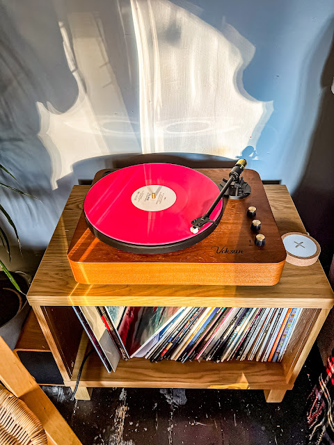 Mandy Charlton's wooden record player, the healing power of music, a vinyl revival, photographer, blogger