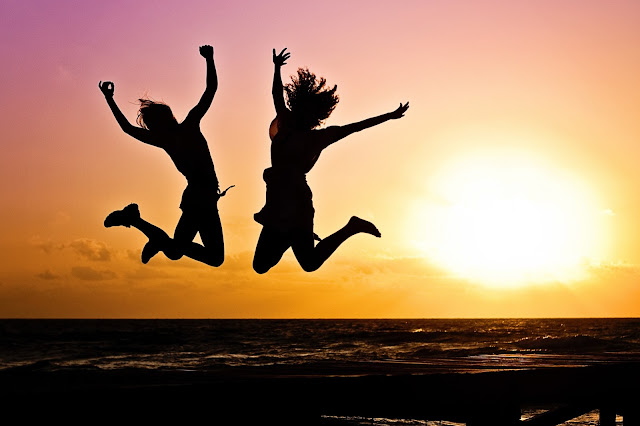 Youth Celebrating New Year's Day Dive