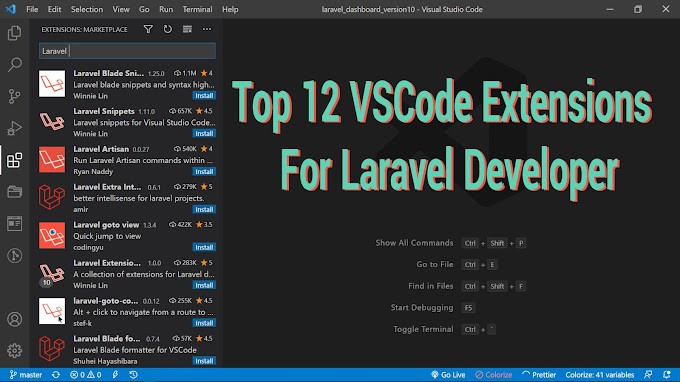 Top 12 VSCode Extensions for Laravel Developer