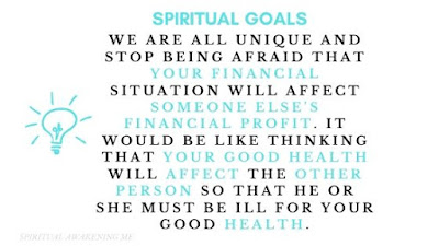 spiritual goals financial