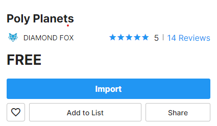 Importing poly planets