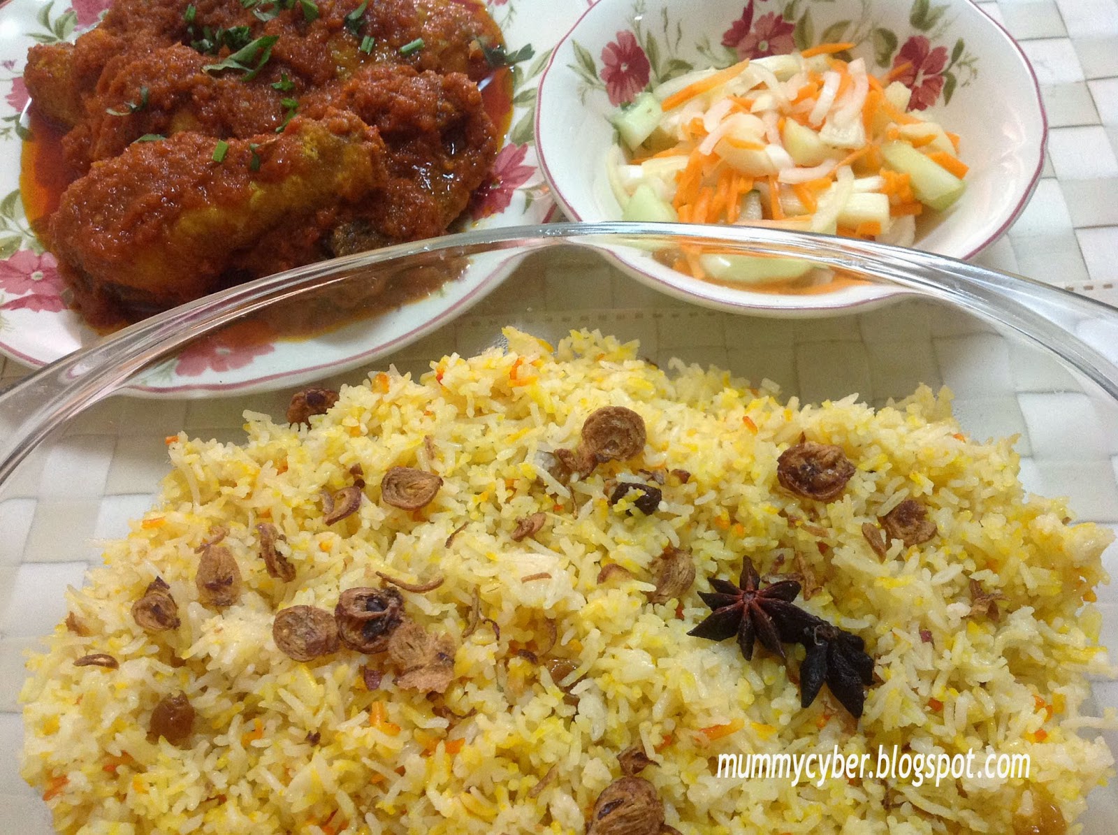MummyCyber: Resepi Nasi Minyak bersama Ayam Masak Merah ...