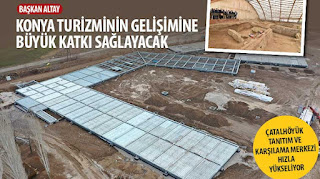 ​Çatalhöyük Tanıtım ve Karşılama Merkezi Hızla Yükseliyor