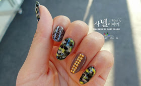 How to do army camo nails   