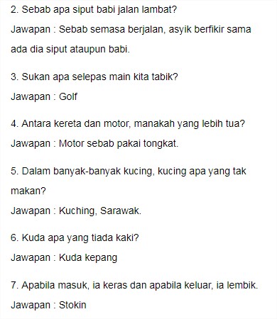 Inilah 50 Teka Teki Dengan Jawapan Yang Logik No 22 Serius Lawak Baca Lebih Lanjut Info Cantik