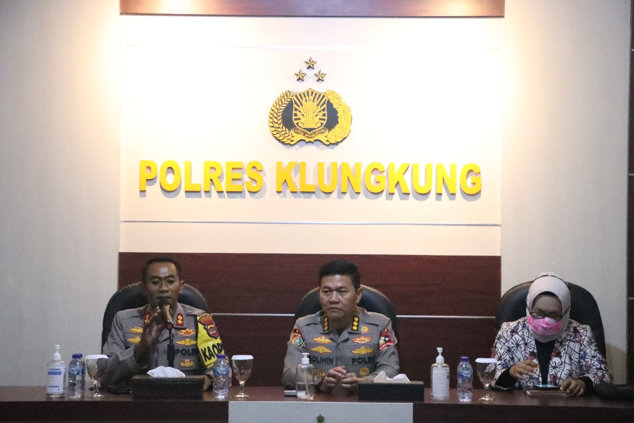 Polres Klungkung Sambut Tim Penelitian Bidang PPITK STIK LEMDIKLAT POLRI T.A 2022