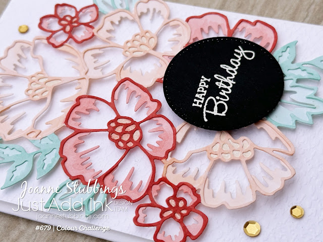 Jo's Stamping Spot - Just Add Ink Challenge #679 using Many Layered Blossoms Dies by Stampin' Up!