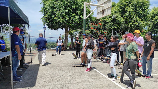 Primera competencia de skate previo a los juegos centroamericanos de skateboarding en El Salvador