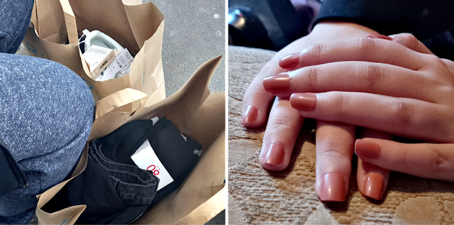 Shopping and false nails.