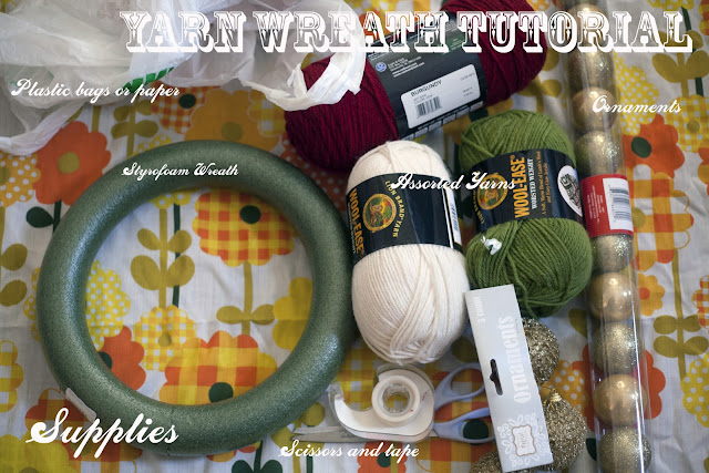 Yarn Wreath Tutorial