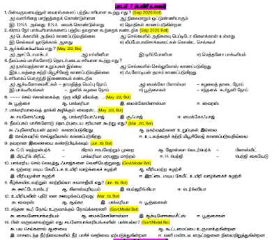  11TH BIO BOTANY & BOTANY - BOOK BACK AND ADDITIONAL ONE MARKS QUESTION - 2023-24 DOWNLOAD - M. BALASUBRAMANIAN 