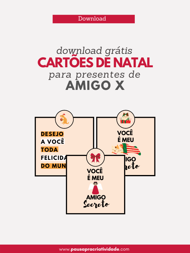3 modelos de Cartões para Amigo x | Download Free