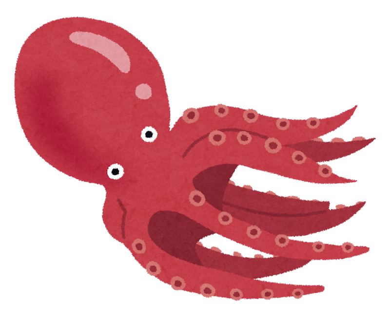 泳いでいるタコのイラスト かわいいフリー素材集 いらすとや 泳いでいるタコのイラスト かわいいフリー素材集 いらすとや