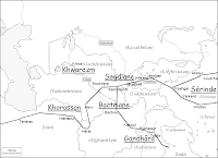 [#07] Carte de l’Asie centrale traversée par la Route de la soie - Cliquez pour agrandir