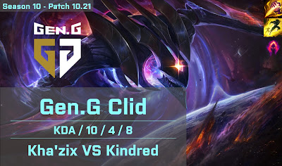 Gen G Clid Khazix JG vs Kindred - KR 10.21