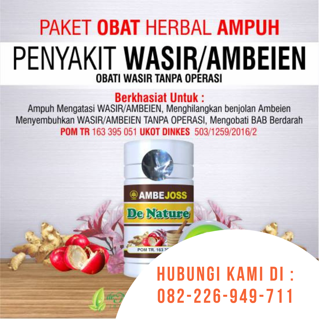 Jual Obat Ambeyen Herbal Ambejoss Salwa De Nature Karanganyar